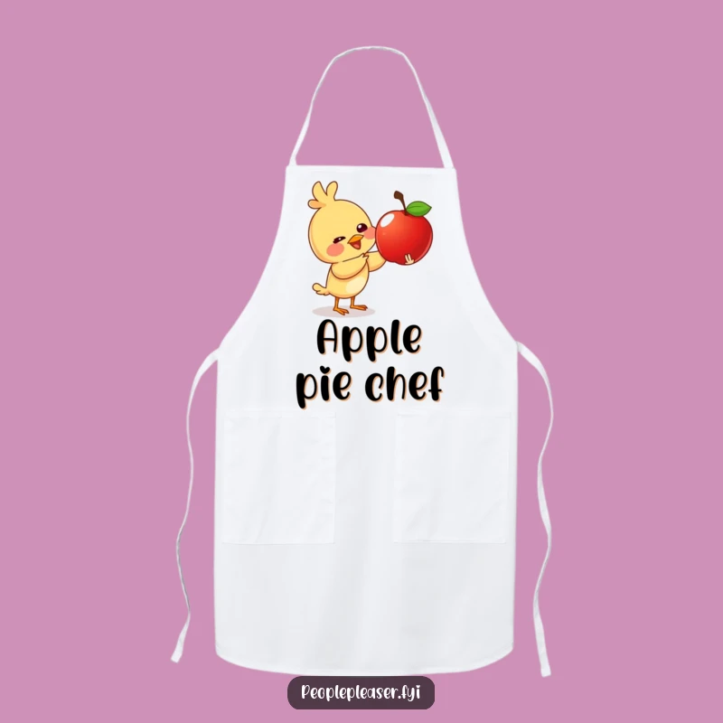 Funny Giggling Bird Apple Apron - Kitchen Cute Gift Idea