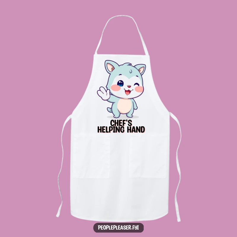 Funny Helping Animal Apron: Cook with Kindness, Perfect Kitchen Gift!