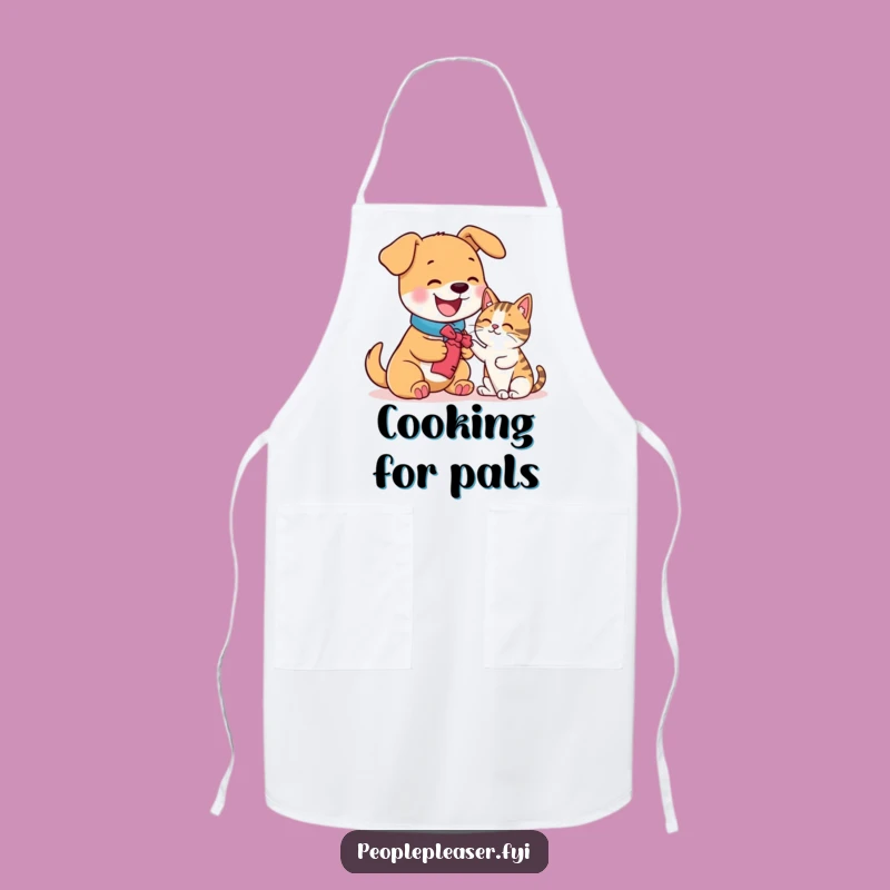 Funny Dog Cat Kitchen Apron - A Humorous Gift for Pet Lovers