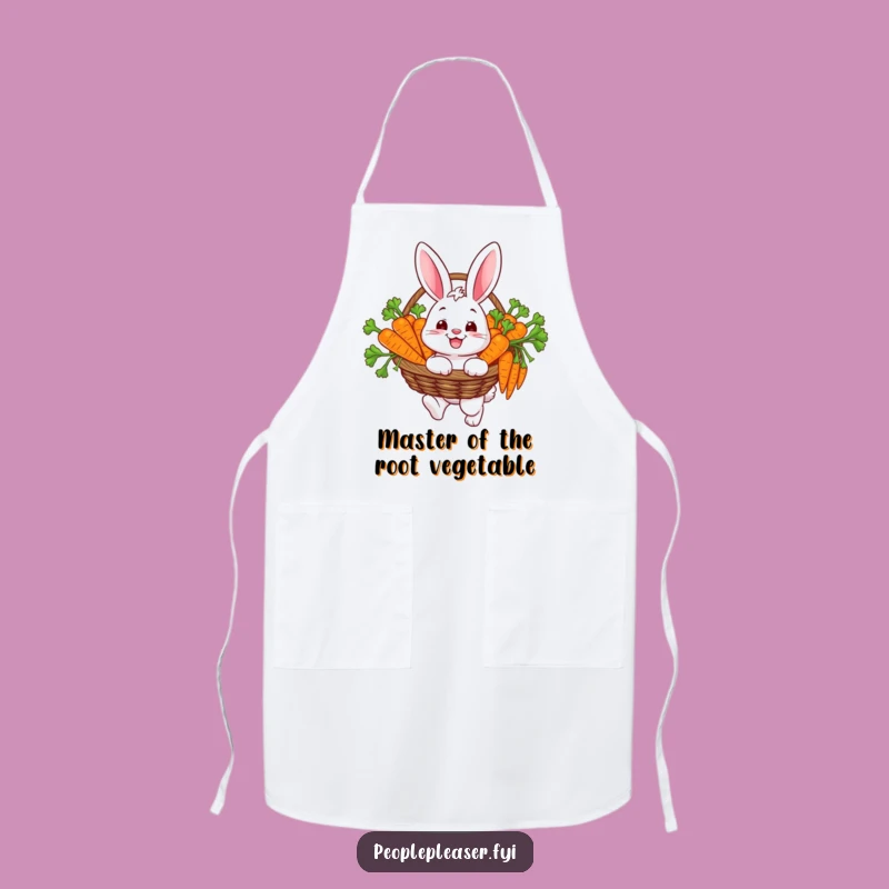 Funny Bunny Garden Apron - Kitchen Harvest Humor Gift