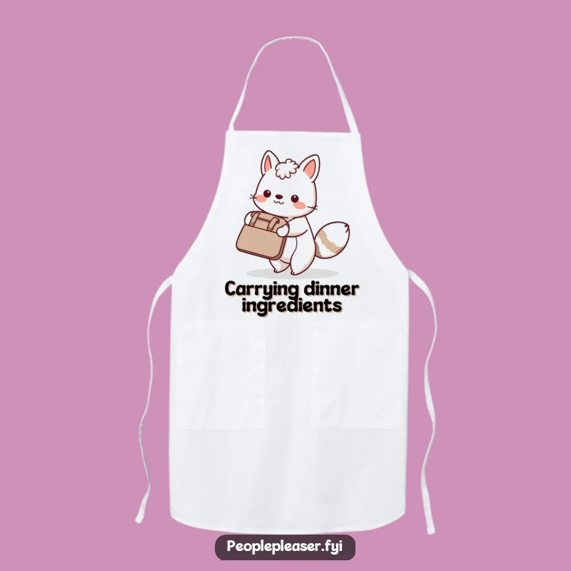 Funny Kitchen Apron - Animal Helper, Cooking Support, Great Funny Gift!