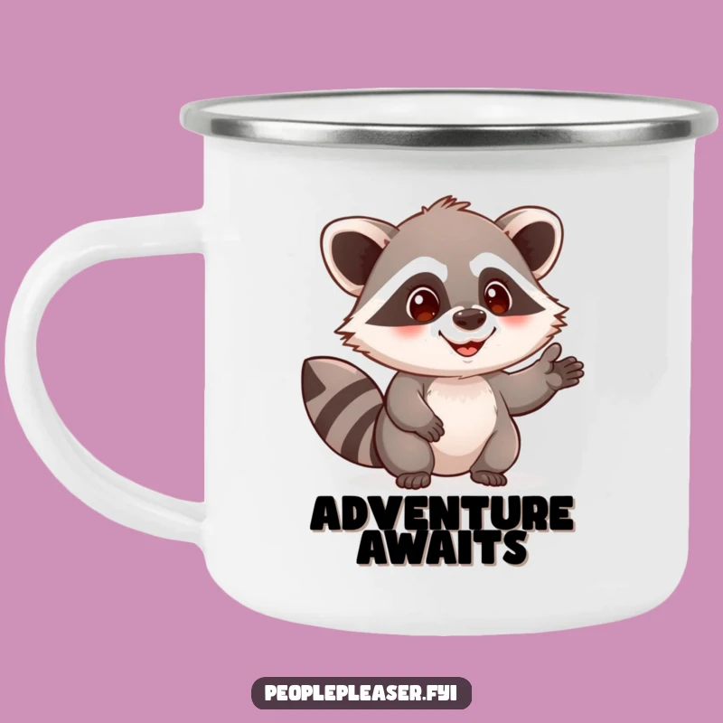 Funny Raccoon Campfire Mug: Helping Character Mug, Adventurous & Hilarious Gift!