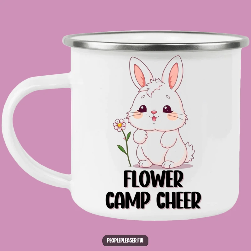 Funny Bunny Campfire Mug: Hilarious Outdoor Gift for Flower Enthusiasts