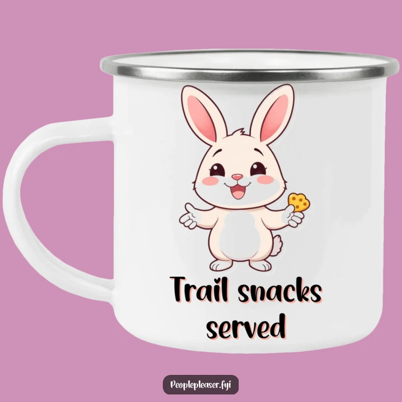 Funny Bunny Treats Camping Mug: Sip & Share Sweetness with Comedic Joy!