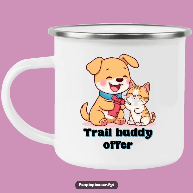 Funny Dog Cat Camp Mug - Humorous Outdoor Gift