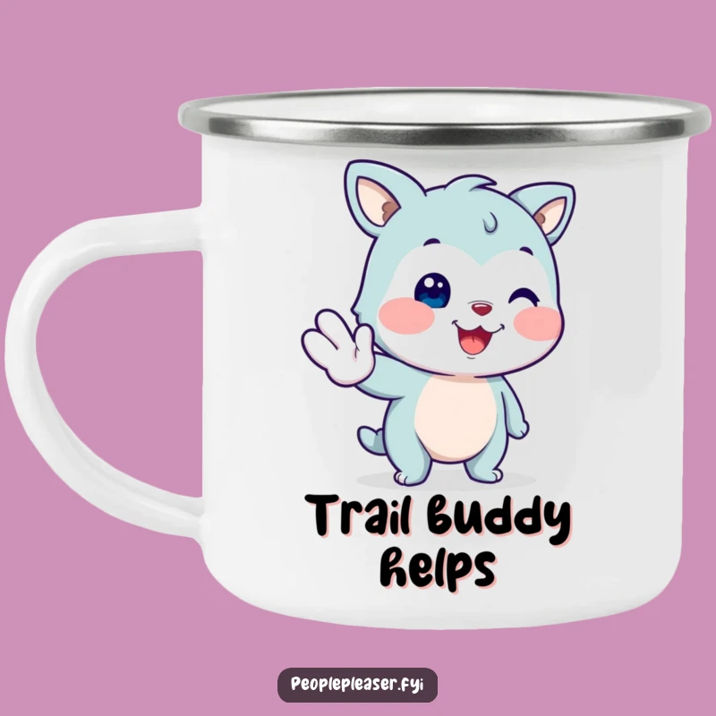 Funny Helping Animal Camping Mug: Trailside Help, Perfect Adventure Gift!