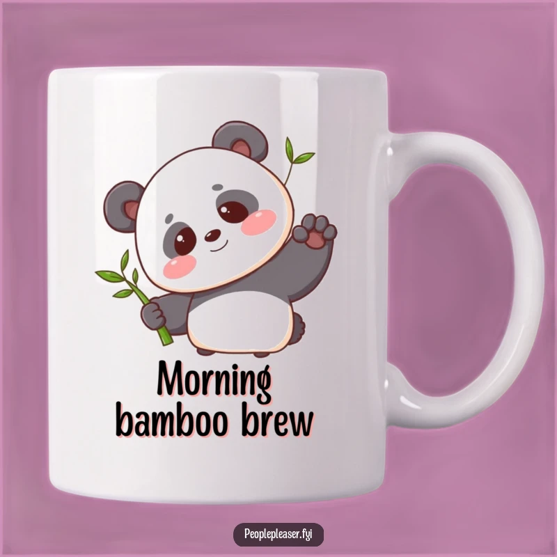 Funny Panda Bamboo Mug: Adorable and Sweet Gift for Panda Lovers
