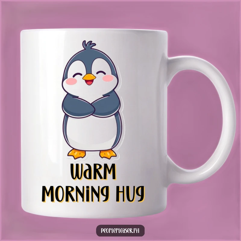Funny Penguin Hug Mug: Get a Warm Laugh with This Hilarious Gift!