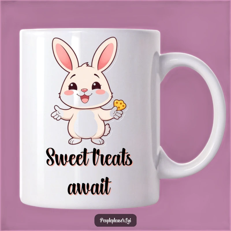 Funny Bunny Treats Mug: Share Joy with a Comedic Sweet Gesture!