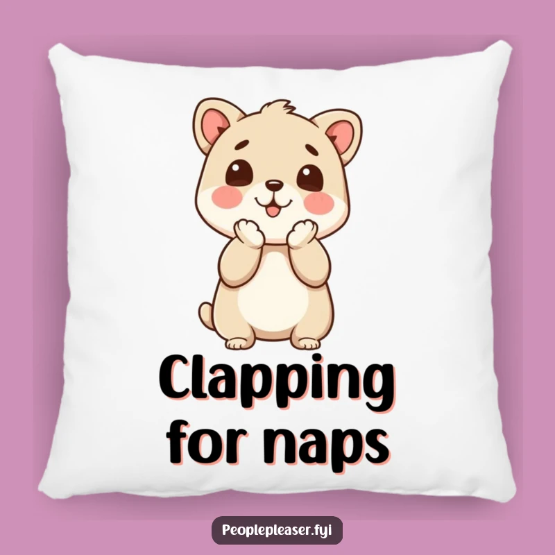 Funny Accent Pillow - Animal Clapping, Cozy Funny Gift for Your Sofa!