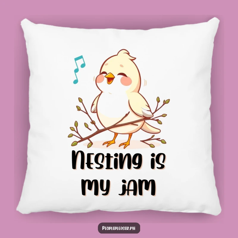 Funny Bird Melody Pillow: Cozy Twig Arranger Comfort, A Lovely Funny Gift!