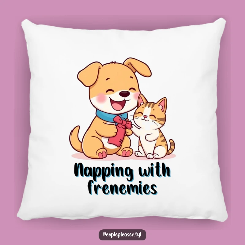 Funny Dog Cat Pillow - Cozy Humorous Gift