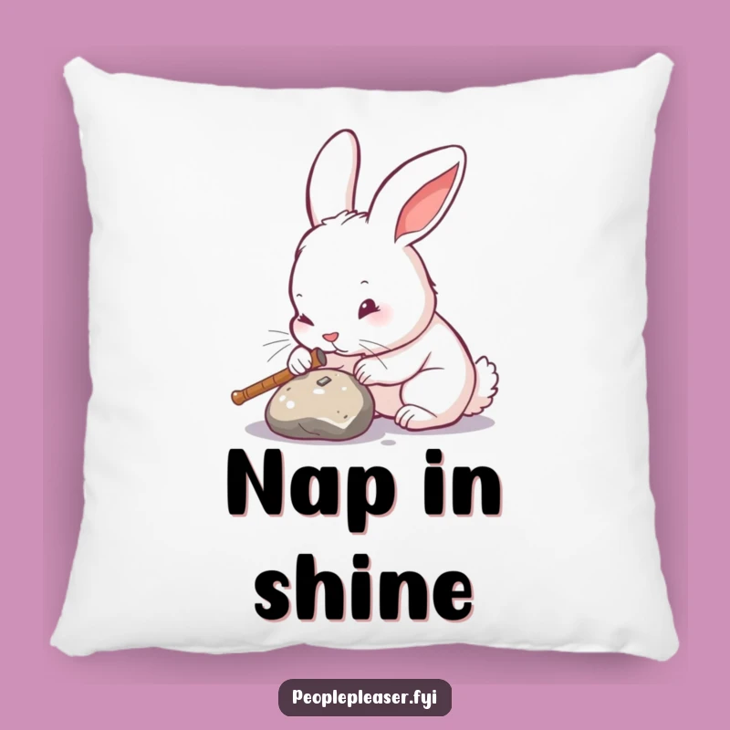 Funny Rabbit Polishing Pillow: Cozy Comfort & Hilarious Accent for Neat Homes