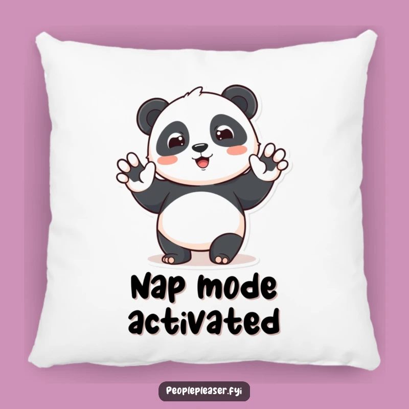 Funny Panda Greeting Pillow: Cute Character Cushion, Snuggly & Hilarious Home Decor Gift!