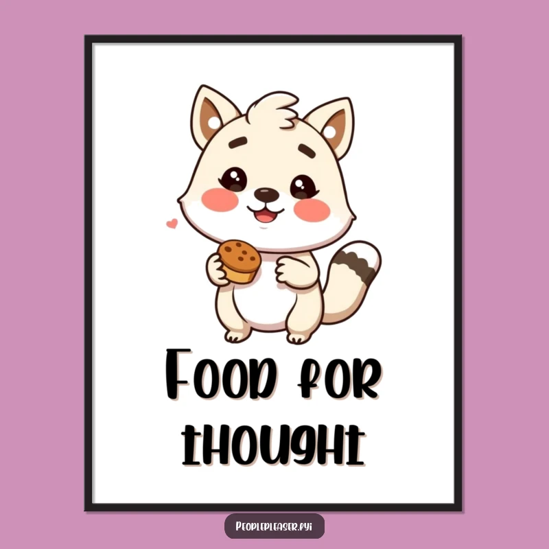 Funny Digital Art - Animal Offering Treat - Instant Download Gift