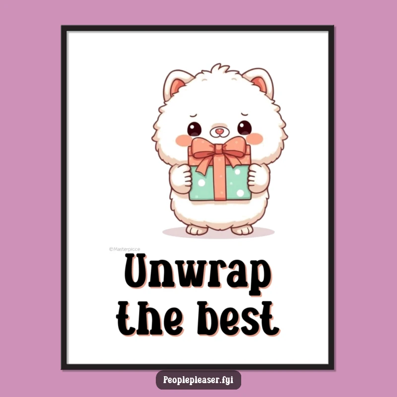 Funny Digital Art - Fluffy Animal Gift - Instant Download Decor