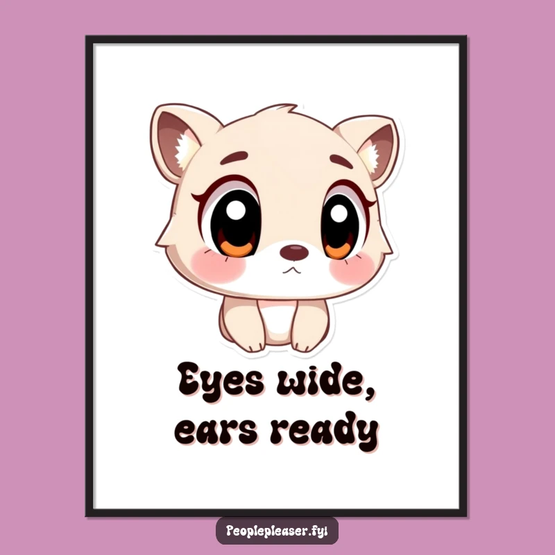 Funny Listening Animal Digital Art: Decorate with Humor, a Perfect Funny Gift