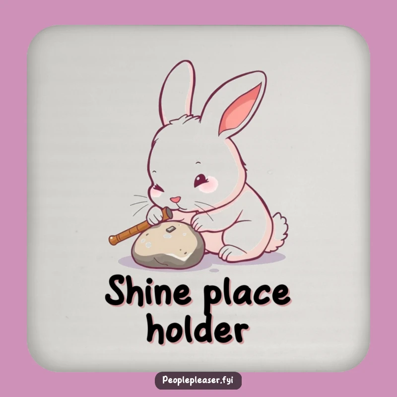 Funny Rabbit Polishing Coasters: Protect Surfaces with Hilarious Precision