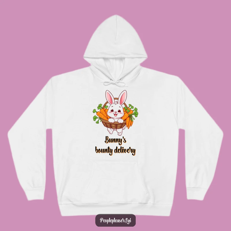 Cozy Funny Bunny Harvest Hoodie - Warm Comfort & Carrot Gift