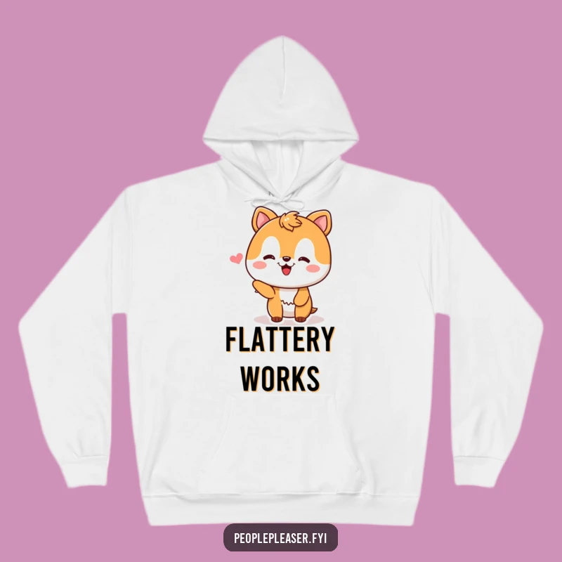 Funny Hoodie: Pleased Animal Receives Compliment, Cozy and Humorous for the Happy Heart Gift