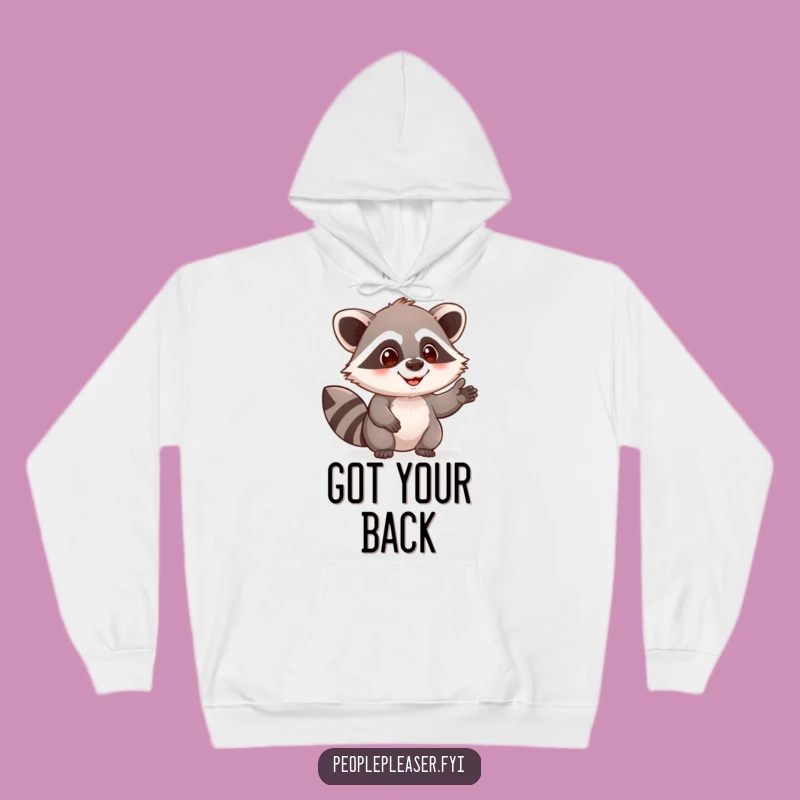 Cozy Funny Raccoon Hoodie: Helping Character, Warm & Hilarious Gift Idea!