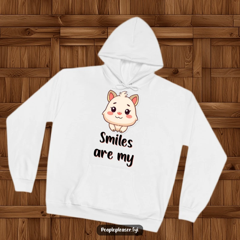 Funny Satisfied Animal Hoodie: A warm hoodie depicting an animal character immensely pleased by a cheerful, smiling countenance.