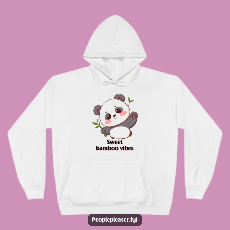 Funny Panda Bamboo Hoodie: Cozy Comfort with a Sweet Panda Design