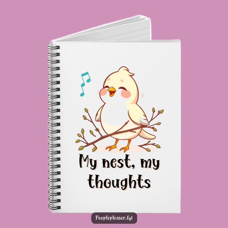 Funny Bird Melody Notebook: Cheerful Twig Arranger Journal, Perfect Funny Gift!