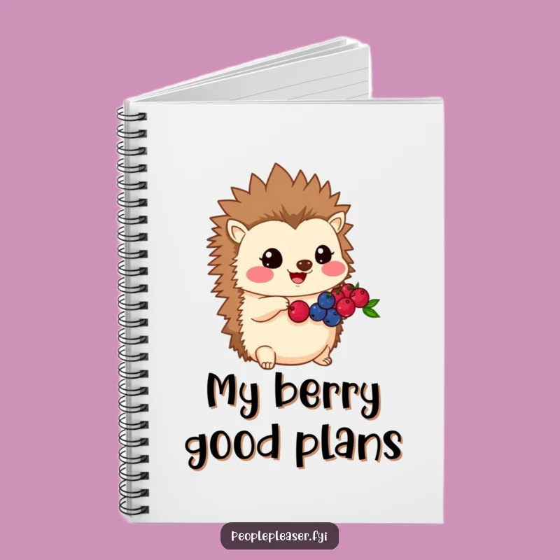 Funny Kawaii Hedgehog Notebook, Generous Notes, Creative Gift for Helpers