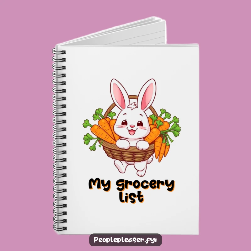 Funny Bunny Harvest Journal Notebook - Happy Carrot Diary Gift