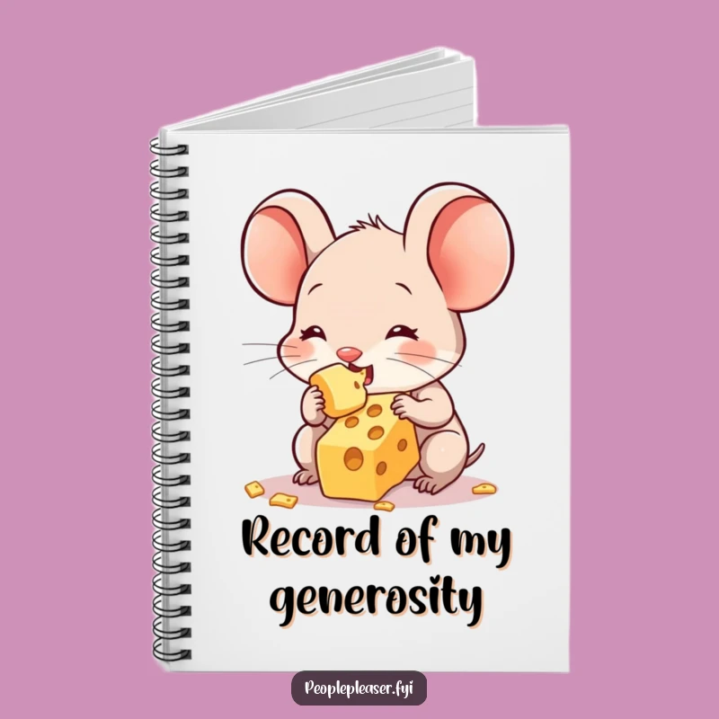 Funny Sweet Mouse Notebook - Jot Down Ideas with Hilarious Charm!