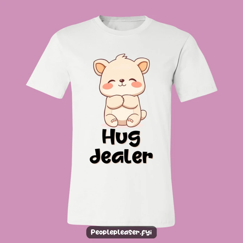 Funny Comforting Hug T-Shirt: Gentle Animal Character's Embrace, Adorable Funny Gift Idea