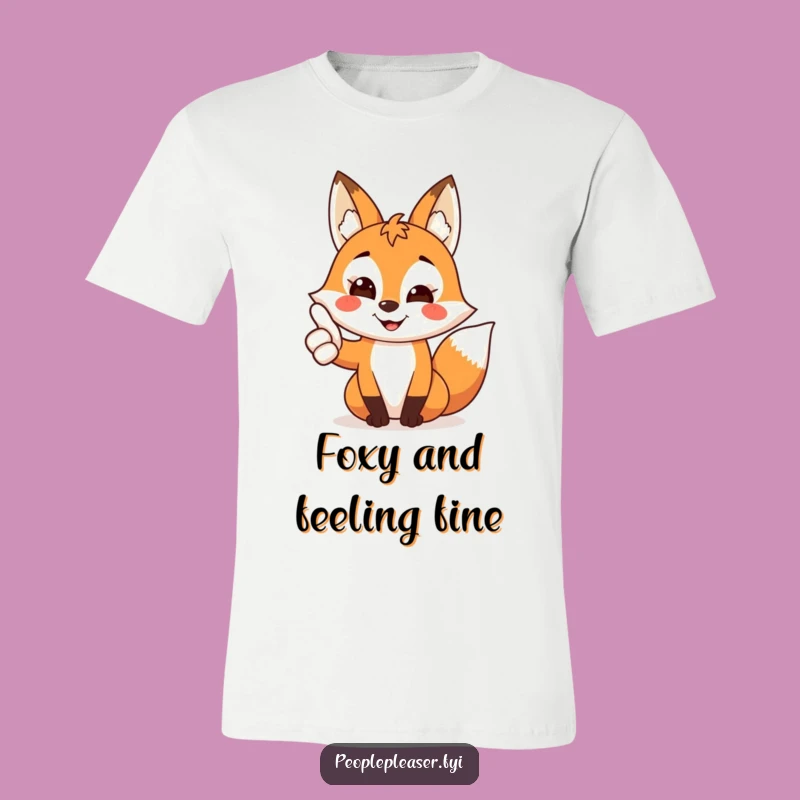 Funny Fox Thumbs Up T-Shirt: Awesome Vixen's Smile, Best Funny Gift for Positivity!