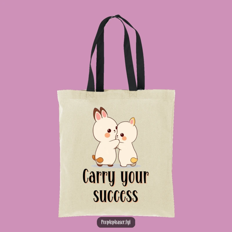 Funny Tote Bag - Encouraging Animal Pat - Carry Your Support Gift