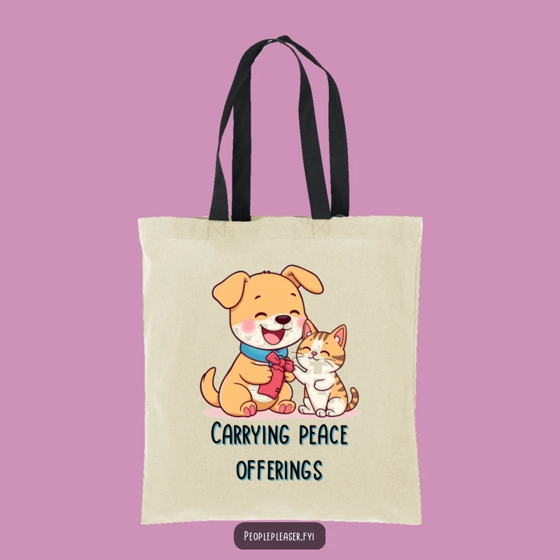 Funny Dog Cat Toy Tote Bag - Chic Humorous Gift