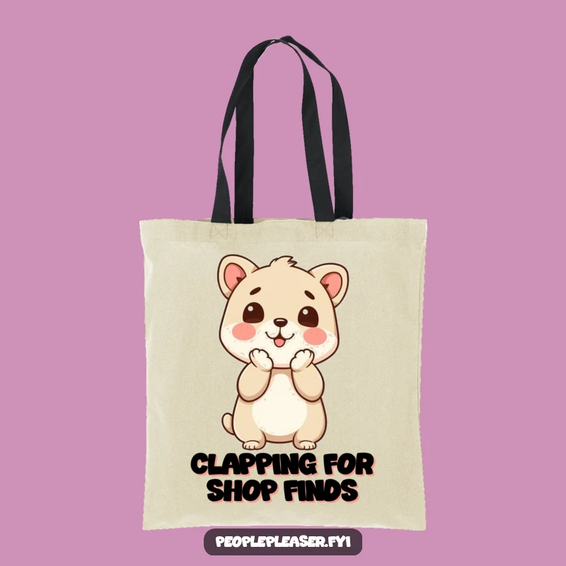 Funny Tote Bag - Animal Applauds, Practical Funny Gift for Supporters!